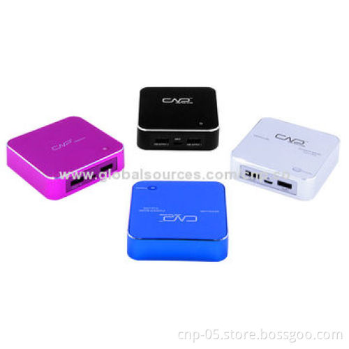 6,600mAh LCD Power Level Indicator, Anodized Aluminum Alloy Housing & High-glossy Finish on Edge